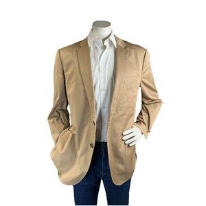 J. Crew Ludlow Larusmiani Tessuti Italian Cotton Men 44R Blazer Sport Jacket